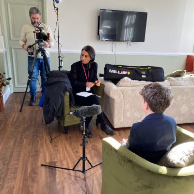 BBC Persia Film Crew at Frewen College!